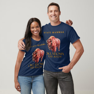 Oklahoma Territory Mammal The Bison T-Shirt