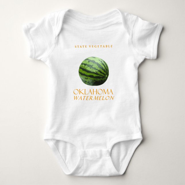 Oklahoma Territory Vegetable The Watermelon Baby Bodysuit (Front)