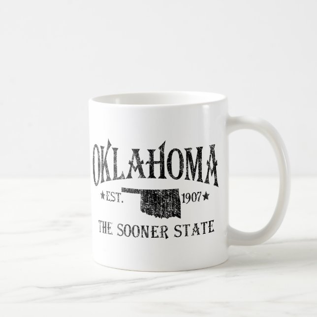 Oklahoma - The Sooner State Coffee Mug (Right)