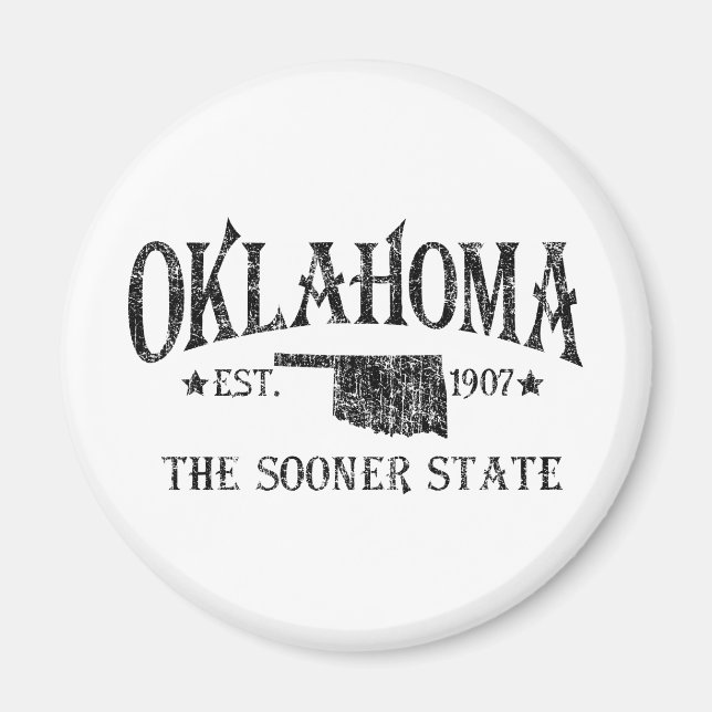 Oklahoma - The Sooner State Magnet (Front)