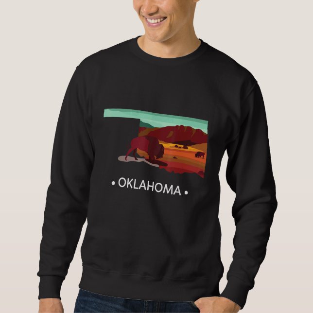 Oklahoma The Sooner State Sweatshirt (Front)