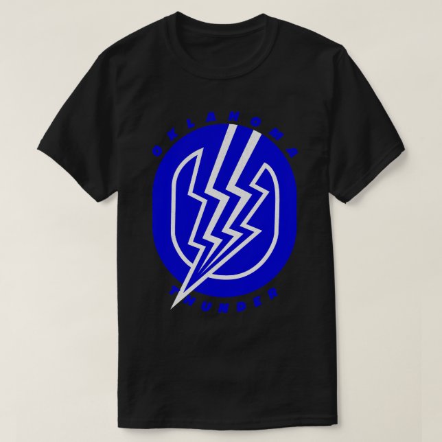 Oklahoma Thunder AFA  1982 T-Shirt (Design Front)