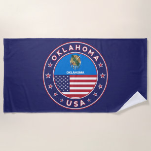 Oklahoma to sticker, phone marries beach towel