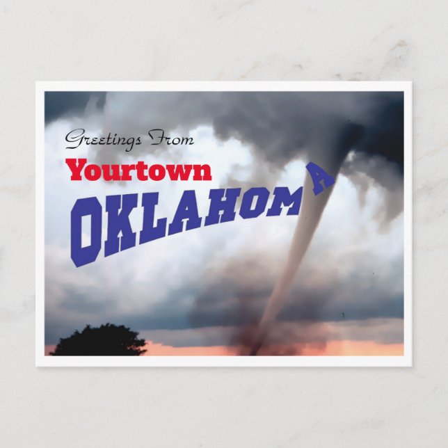 Oklahoma Tornado Postcard (Front)