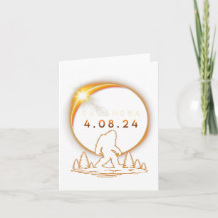 Oklahoma Total Solar Eclipse 2024 Bigfoot Solar Ec Card