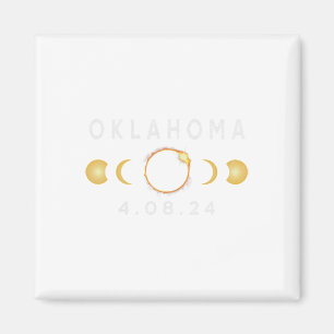 Oklahoma Total Solar Eclipse April 8 2024 Solar Ec Magnet