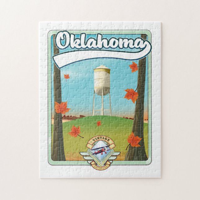 Oklahoma Travel poster Jigsaw Puzzle (Vertical)