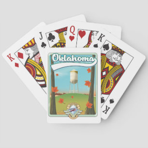 Oklahoma Travel poster Playing Cards