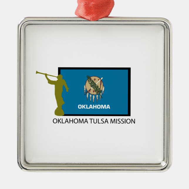 OKLAHOMA TULSA MISSION LDS CTR METAL TREE DECORATION (Front)