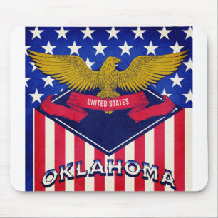 Oklahoma USA Flag Mouse Pad