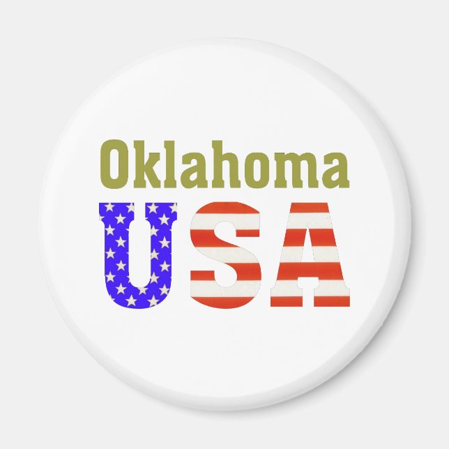Oklahoma USA! Magnet (Front)