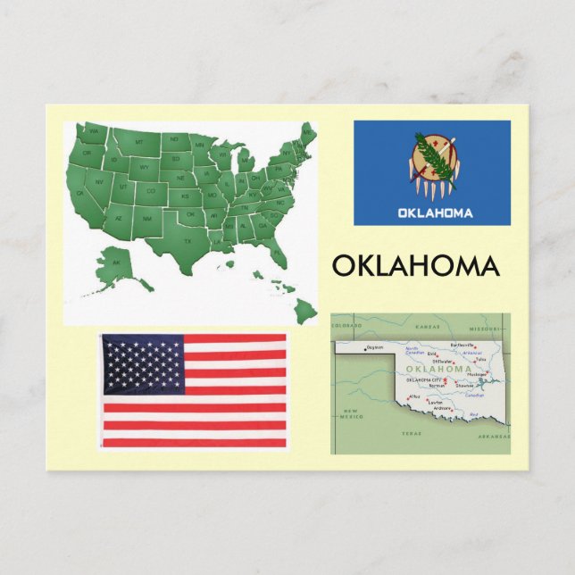 Oklahoma, USA Postcard (Front)