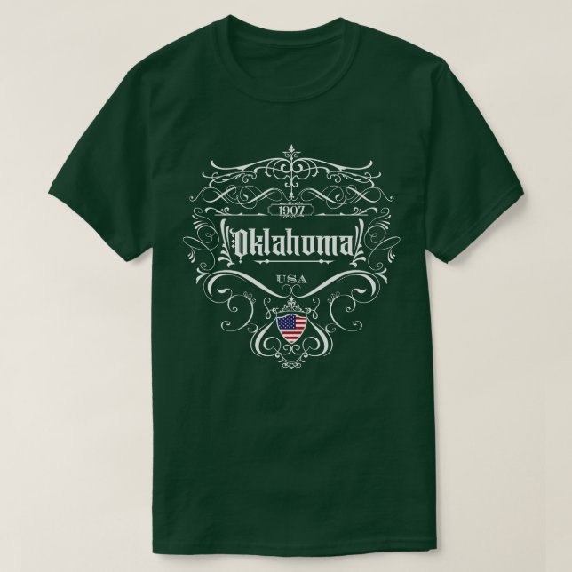 Oklahoma Vintage design 1 T-Shirt (Design Front)