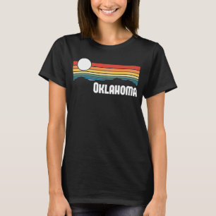 Oklahoma Vintage Sunset 80s Retro Summer State USA T-Shirt