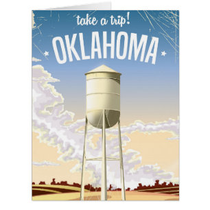 Oklahoma vintage travel poster