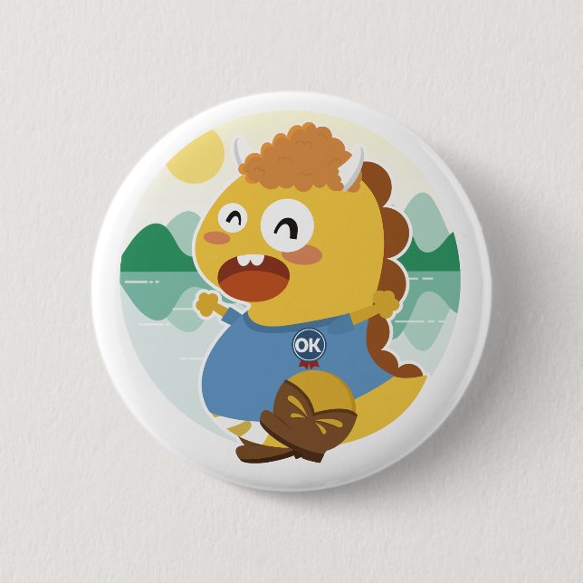 Oklahoma VIPKID Button (Front)