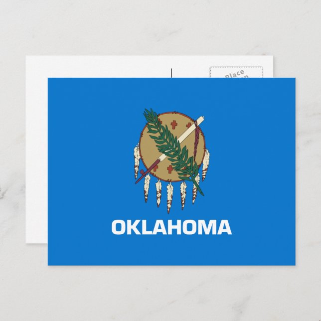 Oklahoman Flag, Flag of Oklahoma Postcard (Front/Back)