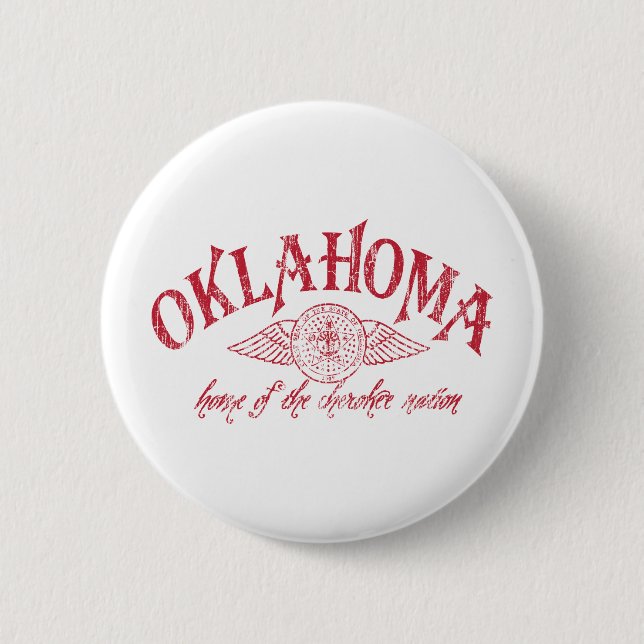 Oklahome 6 Cm Round Badge (Front)