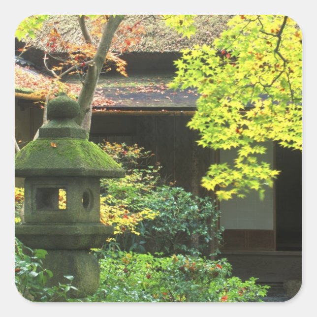 Okochi Sanso, Arashiyama, Kyoto, Japan 4 Square Sticker (Front)