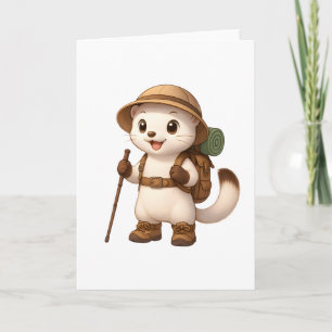 Okojo Adventure Greeting Card – Cute Kawaii Japane