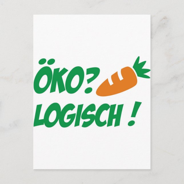ökologisch postcard (Front)