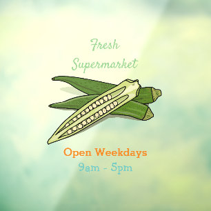 Okra cartoon illustration