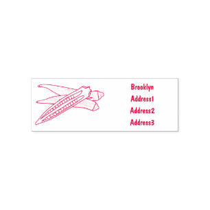 Okra cartoon illustration self-inking stamp