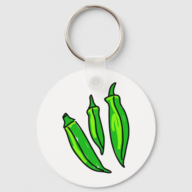 Okra Key Ring (Front)