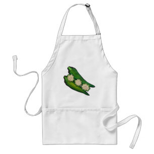 Okra Pods Veggie Vegetable Gumbo Southern Food Standard Apron