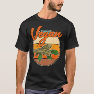 Okra Vegetable Marshmallow Vegan Vegetarian Vegeta T-Shirt