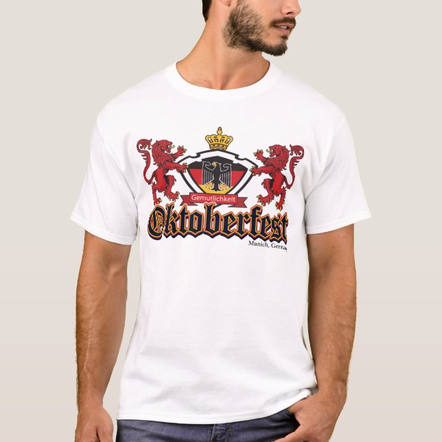 Oktoberfest 2 Lions T-Shirt (Front)
