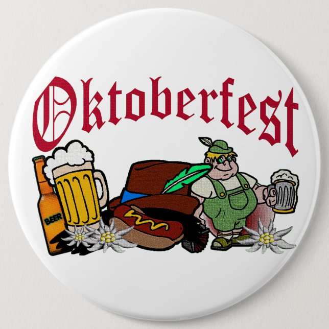 OKTOBERFEST 6 CM ROUND BADGE (Front)