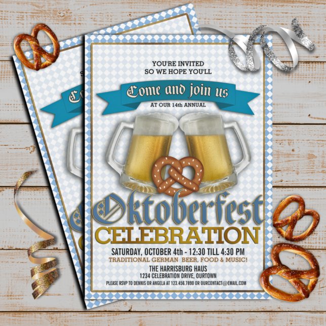 Oktoberfest Annual Celebration Party Invitations (Creator Uploaded)