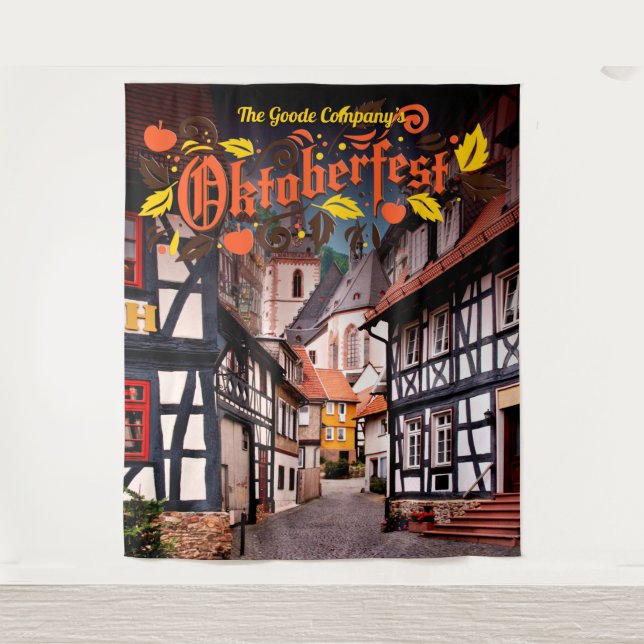 Oktoberfest Autumn Festival | Event Backdrop Tapestry (Front)