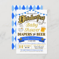 Oktoberfest Baby Shower Invite