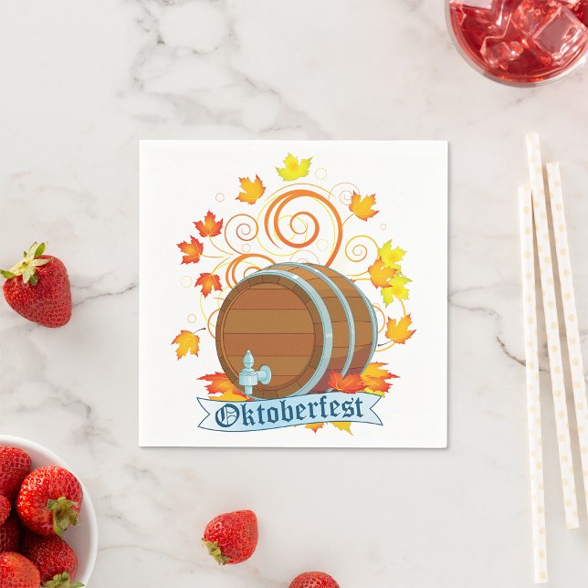 Oktoberfest Barrel Paper Napkins (Creator Uploaded)