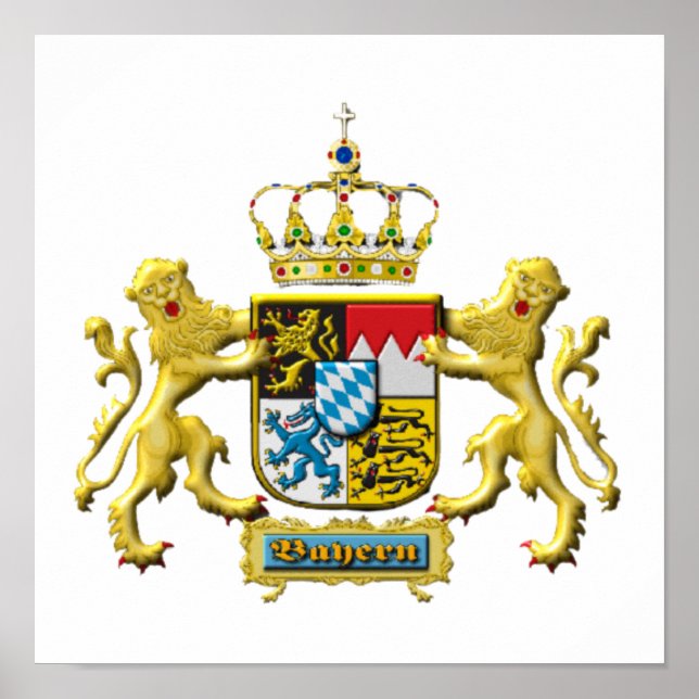 Oktoberfest Bavarian Crest Poster (Front)