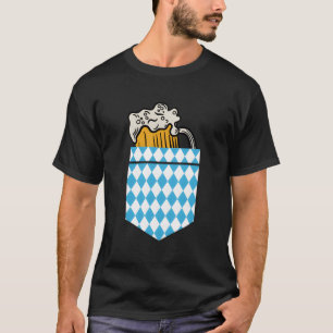 Oktoberfest Bavarian Flag Vintage Funny German Bee T-Shirt