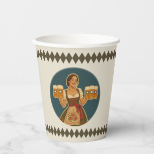 Oktoberfest Bavarian German Beer Party Paper Cups
