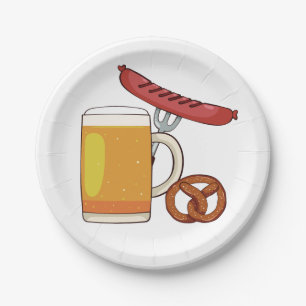 Oktoberfest BBQ paper plates