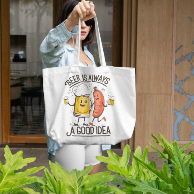 Oktoberfest Beer And Sausage Tote Bag (Creator Uploaded)