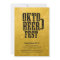 Oktoberfest Beer Drinking Gold Party Invitation