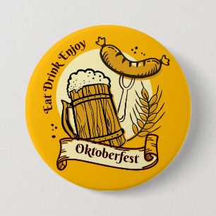 Oktoberfest Beer Festival Button