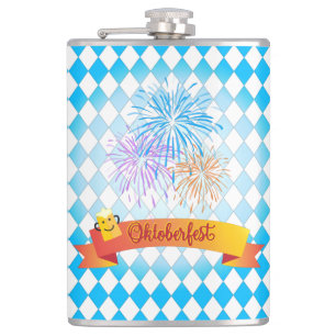 OKTOBERFEST beer festival decoration Hip Flask