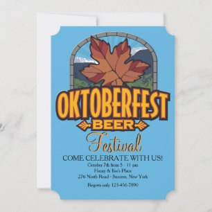 Oktoberfest Beer Festival Invitation