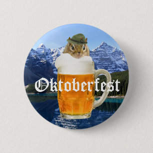 Oktoberfest Beer Festival Party Animal 6 Cm Round Badge