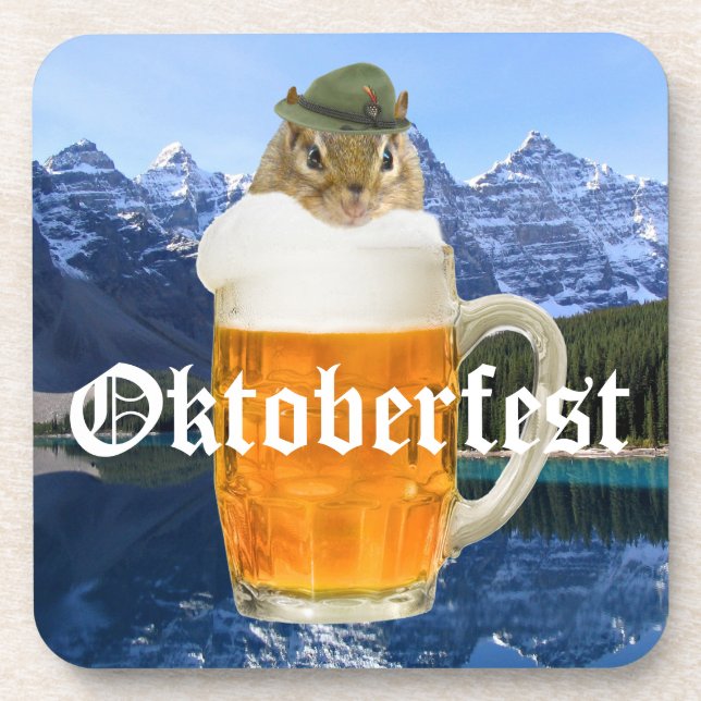 Oktoberfest Beer Festival Party Animal Coaster (Front)