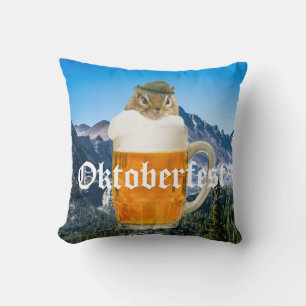 Oktoberfest Beer Festival Party Animal Cushion