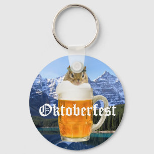 Oktoberfest Beer Festival Party Animal Key Ring
