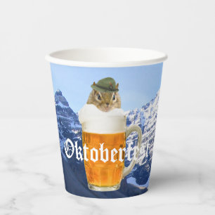 Oktoberfest Beer Festival Party Animal Paper Cups